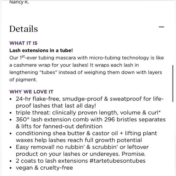 🦋Pick 5/$25 TARTE Tartelette Tubing Mascara New Black Travel Sz - Picture 2 of 9